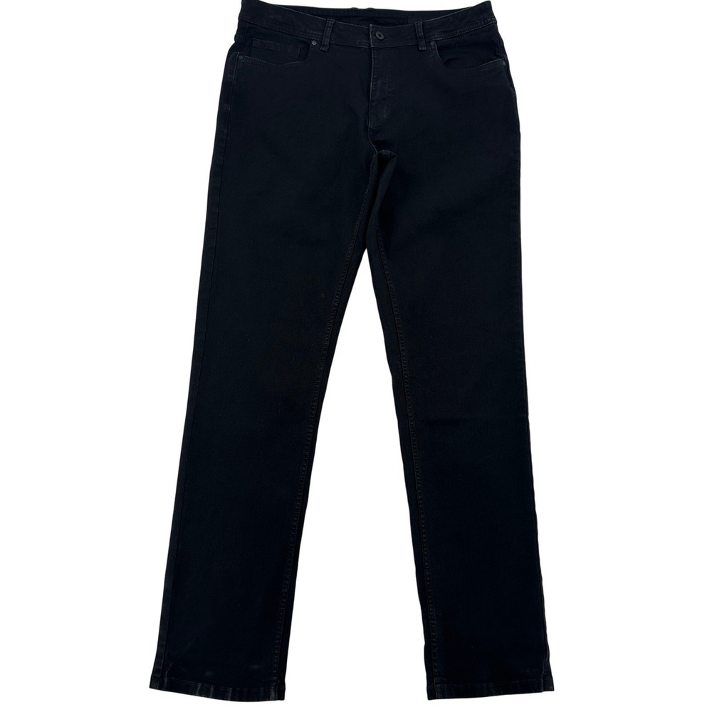 The Perfect Jean NYC Tall Black Athletic Fit Stretch Preppy Jeans Mens 38x38